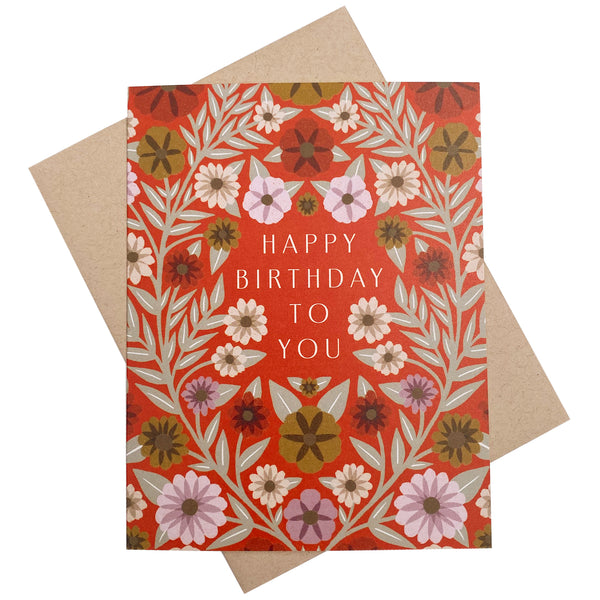 "HAPPY BIRTHDAY TO YOU" CARD