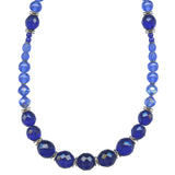 COBALT TONES 18 INCH NECKLACE IN BRONZE