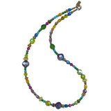 18-Inch "Persian Comment" Necklace in Antique Czech Glass & Austrian Crystal