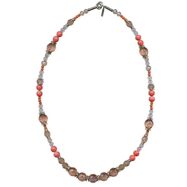 CORAL TONES 18" NECKLACE