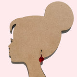 Red earrings. German glass and Austrian crystal with bronze accents. Sterling silver ear wires. 